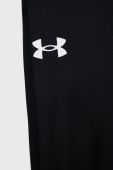 Дитячі легінси Under Armour колір чорний з принтом Дитячі легінси Under Armour колір чорний з принтом