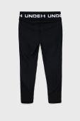 Дитячі легінси Under Armour колір чорний з принтом Дитячі легінси Under Armour колір чорний з принтом