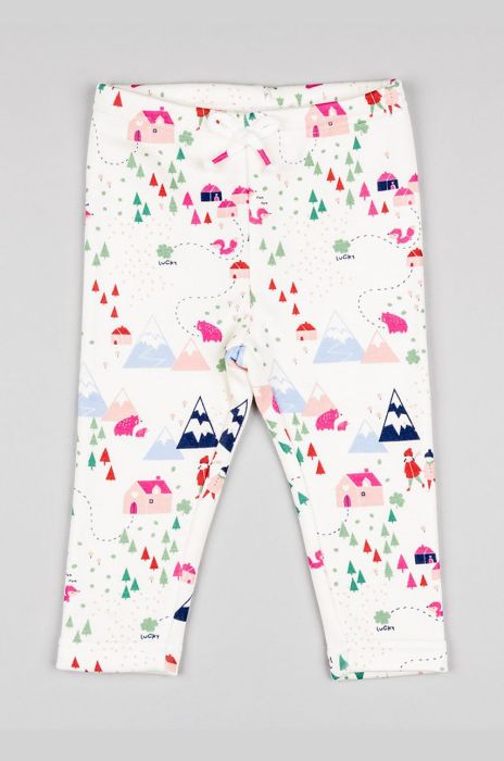 Легінси для немовлят zippy колір білий візерунок Легінси для немовлят zippy колір білий візерунок