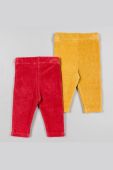 Легінси для немовлят zippy 2-pack колір червоний однотонні