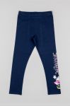 Бавовняні легінси zippy колір синій з принтом Бавовняні легінси zippy колір синій з принтом