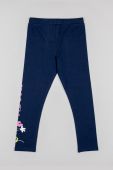 Бавовняні легінси zippy колір синій з принтом