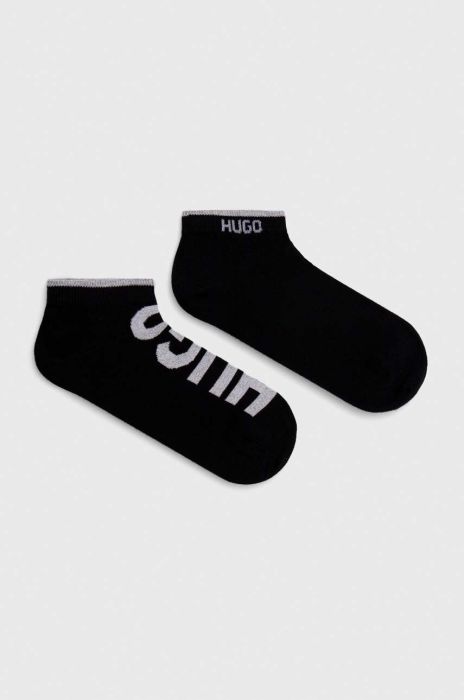 Шкарпетки HUGO 2-pack чоловічі колір чорний (3127316) Шкарпетки HUGO 2-pack чоловічі колір чорний (3127316)