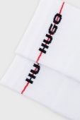 Шкарпетки HUGO (3-pack) чоловічі колір білий Шкарпетки HUGO (3-pack) чоловічі колір білий