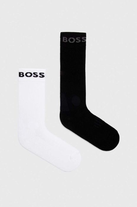 Шкарпетки BOSS 2-pack чоловічі колір чорний (3376331) Шкарпетки BOSS 2-pack чоловічі колір чорний (3376331)