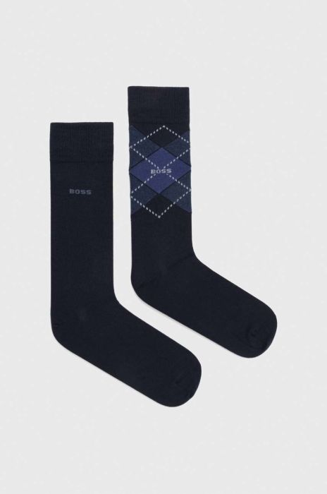 Шкарпетки BOSS 2-pack чоловічі колір чорний (3287889) Шкарпетки BOSS 2-pack чоловічі колір чорний (3287889)