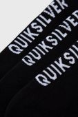 Шкарпетки Quiksilver (3-pack) чоловічі колір чорний (2521417) Шкарпетки Quiksilver (3-pack) чоловічі колір чорний (2521417)