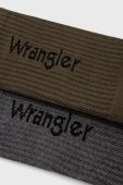 Шкарпетки Wrangler (2-pack) чоловічі колір зелений Шкарпетки Wrangler (2-pack) чоловічі колір зелений