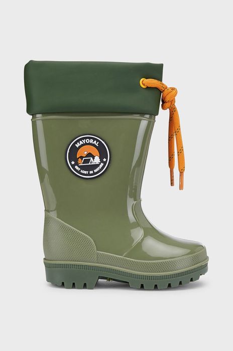 Дитячі гумові чоботи Mayoral колір зелений Дитячі гумові чоботи Mayoral колір зелений