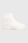 Шкіряні черевики Patrizia Pepe жіночі колір білий на платформі Шкіряні черевики Patrizia Pepe жіночі колір білий на платформі