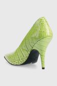 Шкіряні туфлі Patrizia Pepe колір зелений Шкіряні туфлі Patrizia Pepe колір зелений