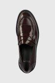 Шкіряні мокасини Vagabond Shoemakers Alex W жіночі колір бордовий на плоскому ходу Шкіряні мокасини Vagabond Shoemakers Alex W жіночі колір бордовий на плоскому ходу