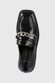 Шкіряні мокасини Vagabond Shoemakers Jillian жіночі колір чорний на платформі (2641825)