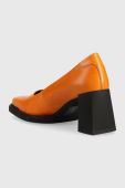 Шкіряні туфлі Vagabond Shoemakers Edwina колір помаранчевий каблук блок Шкіряні туфлі Vagabond Shoemakers Edwina колір помаранчевий каблук блок