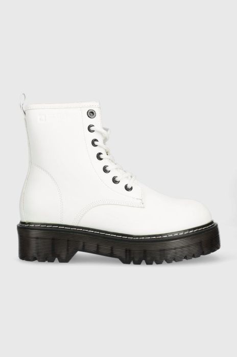 Черевики Big Star жіночі колір білий на плоскому ходу