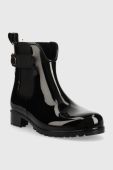 Гумові чоботи Tommy Hilfiger Ankle Rainboot With Metal Detail жіночі колір чорний