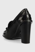 Шкіряні туфлі Tommy Hilfiger Tommy Twist High Heel Loafer колір чорний каблук блок Шкіряні туфлі Tommy Hilfiger Tommy Twist High Heel Loafer колір чорний каблук блок
