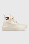 Зимові чоботи Tommy Jeans Tommy Jeans Fashion Boot колір бежевий Зимові чоботи Tommy Jeans Tommy Jeans Fashion Boot колір бежевий