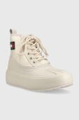 Зимові чоботи Tommy Jeans Tommy Jeans Fashion Boot колір бежевий
