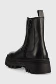 Шкіряні черевики Tommy Jeans Tommy Jeans Fashion Chelsea жіночі колір чорний на платформі