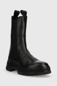 Шкіряні черевики Gant Monthike жіночі колір чорний на платформі (2795310)