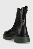 Шкіряні черевики Gant Meghany жіночі колір чорний на платформі (2872217)