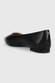 Шкіряні балетки Lauren Ralph Lauren London колір чорний 802862706001 Шкіряні балетки Lauren Ralph Lauren London колір чорний 802862706001