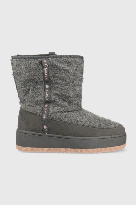 Зимові чоботи Napapijri River жіночі колір сірий Зимові чоботи Napapijri River жіночі колір сірий