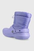 Зимові чоботи Crocs Classic Lined Neo Puff Boot Classic колір фіолетовий 206630 Зимові чоботи Crocs Classic Lined Neo Puff Boot Classic колір фіолетовий 206630