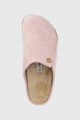 Вовняні тапочки Birkenstock Zermatt Rivet колір рожевий Narrow Width