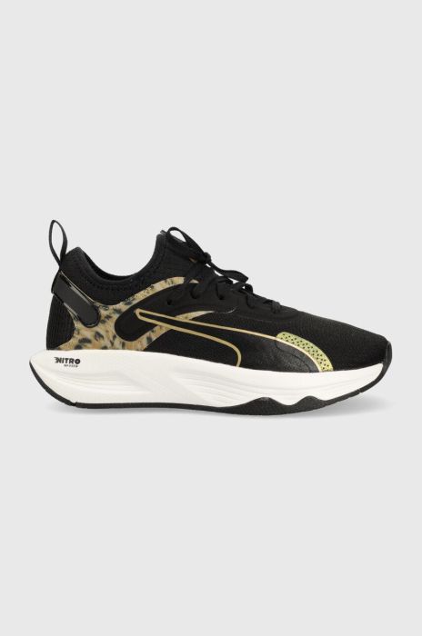 Кросівки для тренувань Puma PWR XX Nitro Safari Glam колір чорний Кросівки для тренувань Puma PWR XX Nitro Safari Glam колір чорний