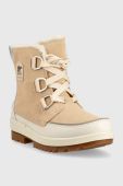 Шкіряні чоботи Sorel Torino Ii колір бежевий Шкіряні чоботи Sorel Torino Ii колір бежевий