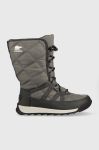 Зимові чоботи Sorel Whitney Ii Tall Lace колір сірий Зимові чоботи Sorel Whitney Ii Tall Lace колір сірий