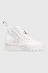 Черевики Karl Lagerfeld Trekka Ii жіночі колір білий на платформі (2555396)