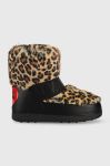 Зимові чоботи Love Moschino колір коричневий Зимові чоботи Love Moschino колір коричневий