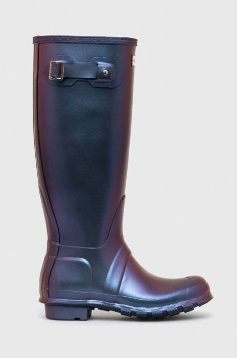 Гумові чоботи Hunter Original Tall Nebuda жіночі WFT2027NEB колір блакитний Гумові чоботи Hunter Original Tall Nebuda жіночі WFT2027NEB колір блакитний