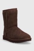 Замшеві чоботи UGG W Classic Short Ii колір коричневий Замшеві чоботи UGG W Classic Short Ii колір коричневий