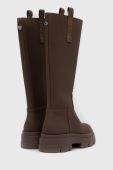 Чоботи Steve Madden Lodge жіночі колір коричневий на платформі