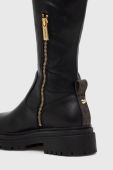 Чоботи MICHAEL Michael Kors Cyrus жіночі колір чорний на плоскому ходу Чоботи MICHAEL Michael Kors Cyrus жіночі колір чорний на плоскому ходу