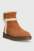 Зимові чоботи MICHAEL Michael Kors Marly жіночі колір коричневий Зимові чоботи MICHAEL Michael Kors Marly жіночі колір коричневий