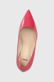Шкіряні туфлі HUGO Ines колір рожевий Шкіряні туфлі HUGO Ines колір рожевий