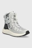Зимові чоботи EA7 Emporio Armani Snow Boot колір срібний Зимові чоботи EA7 Emporio Armani Snow Boot колір срібний