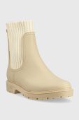Гумові чоботи Mustang жіночі колір бежевий Гумові чоботи Mustang жіночі колір бежевий