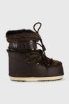 Зимові чоботи Moon Boot Icon Low Faux Fur колір коричневий Зимові чоботи Moon Boot Icon Low Faux Fur колір коричневий