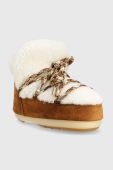 Зимові чоботи Moon Boot Pumps Shearling колір коричневий Зимові чоботи Moon Boot Pumps Shearling колір коричневий