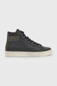 Шкіряні кеди AllSaints Tana High Top жіночі колір чорний Шкіряні кеди AllSaints Tana High Top жіночі колір чорний