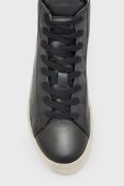 Шкіряні кеди AllSaints Tana High Top жіночі колір чорний Шкіряні кеди AllSaints Tana High Top жіночі колір чорний
