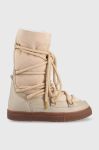 Шкіряні чоботи Inuikii Classic High Laced колір бежевий 70107-096 Шкіряні чоботи Inuikii Classic High Laced колір бежевий 70107-096