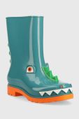 Дитячі гумові чоботи Melissa Rain Boot + Fabula Inf колір бірюзовий Дитячі гумові чоботи Melissa Rain Boot + Fabula Inf колір бірюзовий