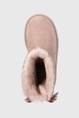 Дитячі замшеві чоботи UGG Bailey Bow Ii колір рожевий Дитячі замшеві чоботи UGG Bailey Bow Ii колір рожевий
